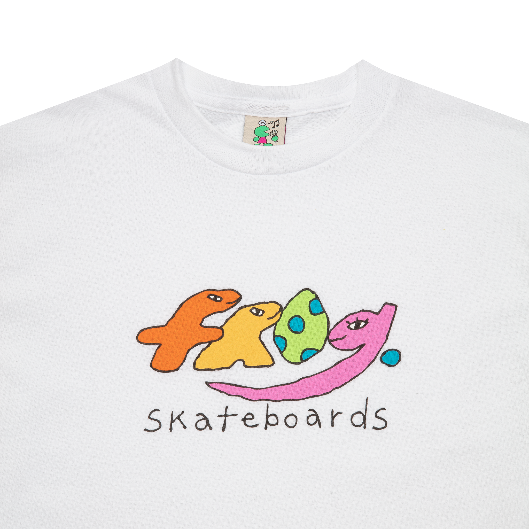 FROG SKATEBOARDS - Dino Logo Tee "White"