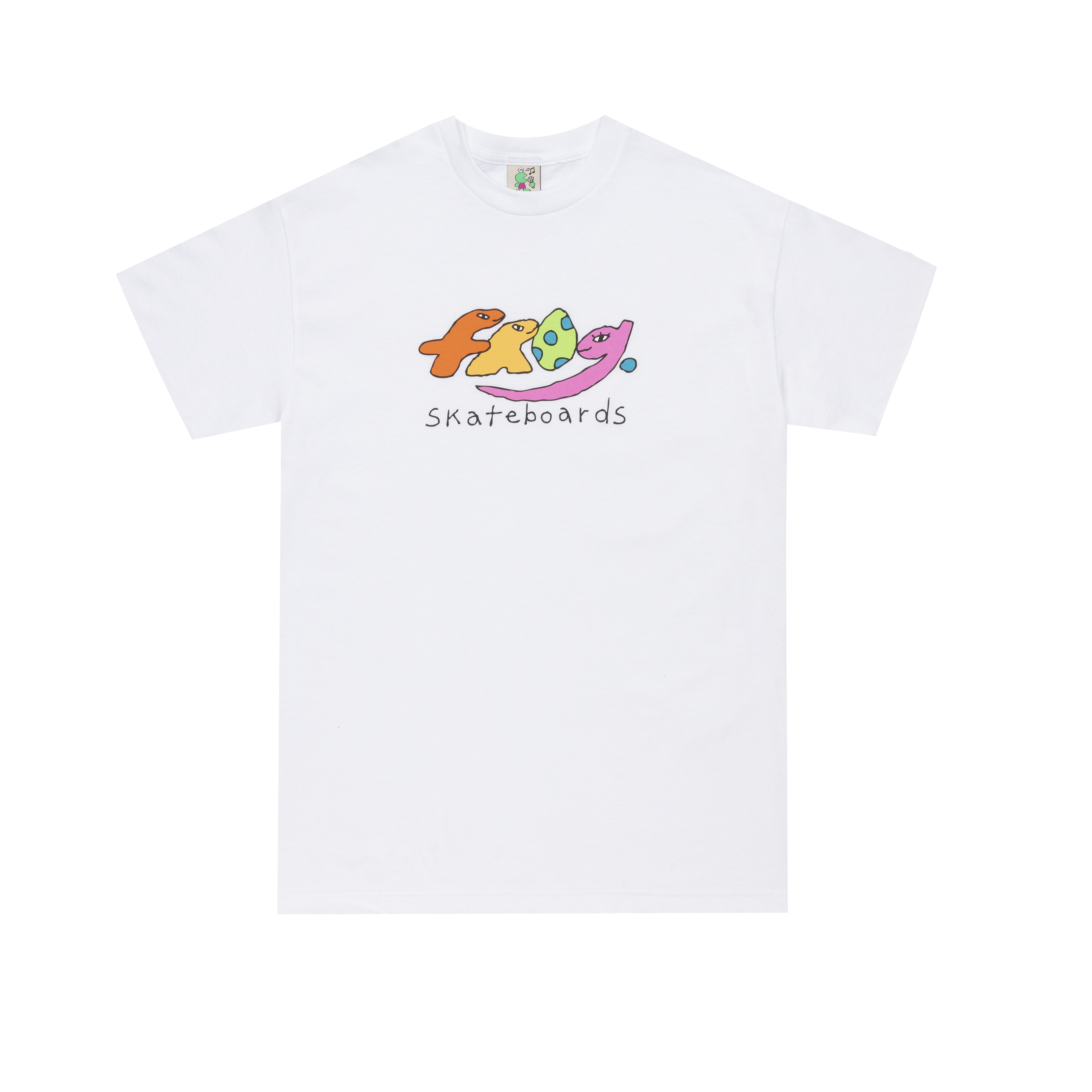 FROG SKATEBOARDS - Dino Logo Tee "White"