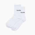 Last Resort AB - Dress Socks - Script "White"