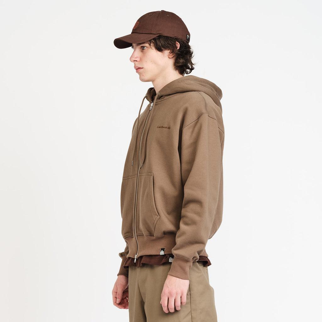 Last Resort AB - Script Logo Zip Hoodie "Khaki Beige"