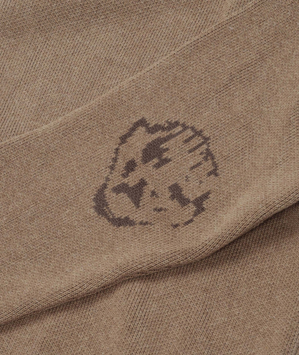 DANCER - Elbow Logo Crew Knit "Beige"
