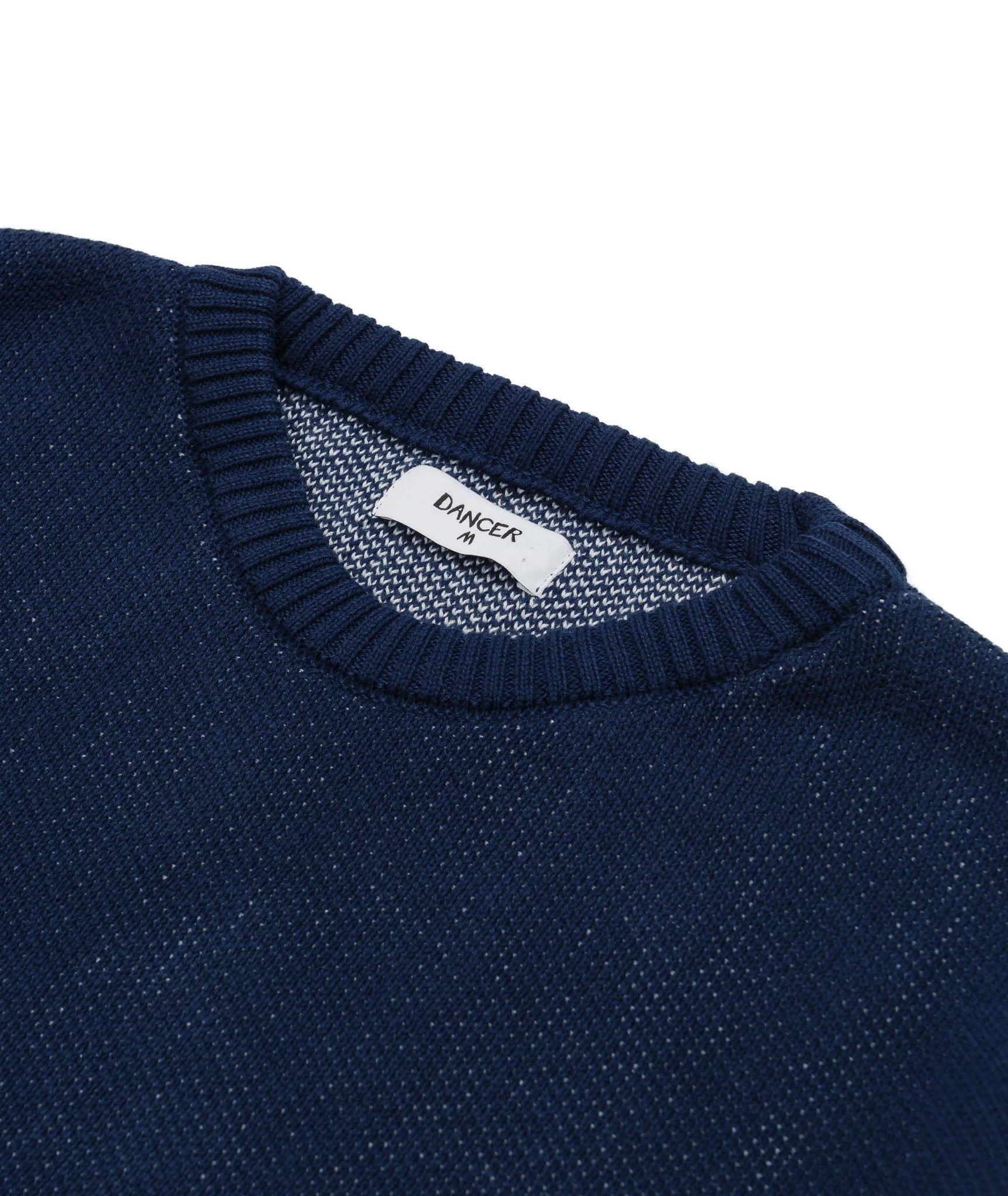 DANCER - Elbow Logo Crew Knit "Navy"