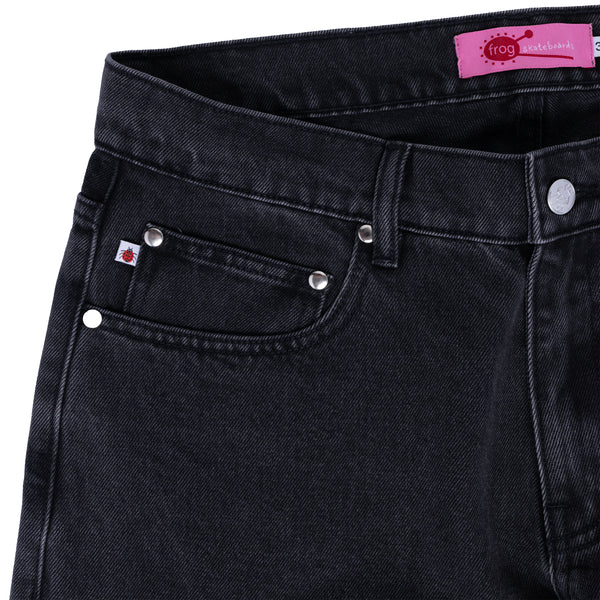 FROG SKATEBOARDS -  Five Pocket Denim "Washed Black"