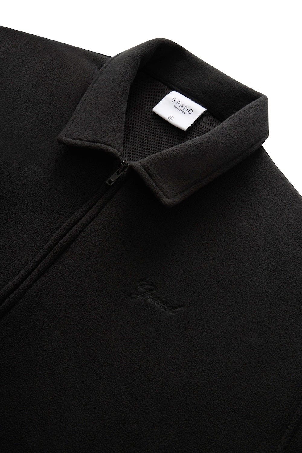 GRAND COLLECTION - Heavyweight Polar Fleece Jacket "Black"