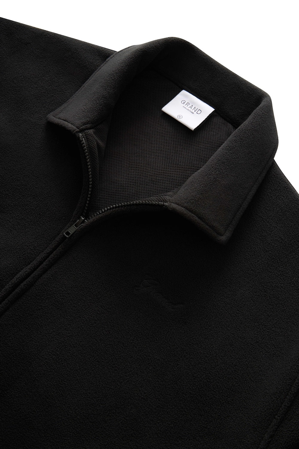 GRAND COLLECTION - Heavyweight Polar Fleece Jacket "Black"