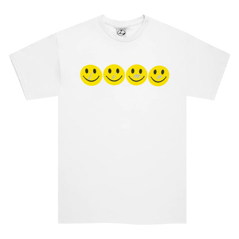 LIMOSINE - GLITTER SMILE TEE "White"
