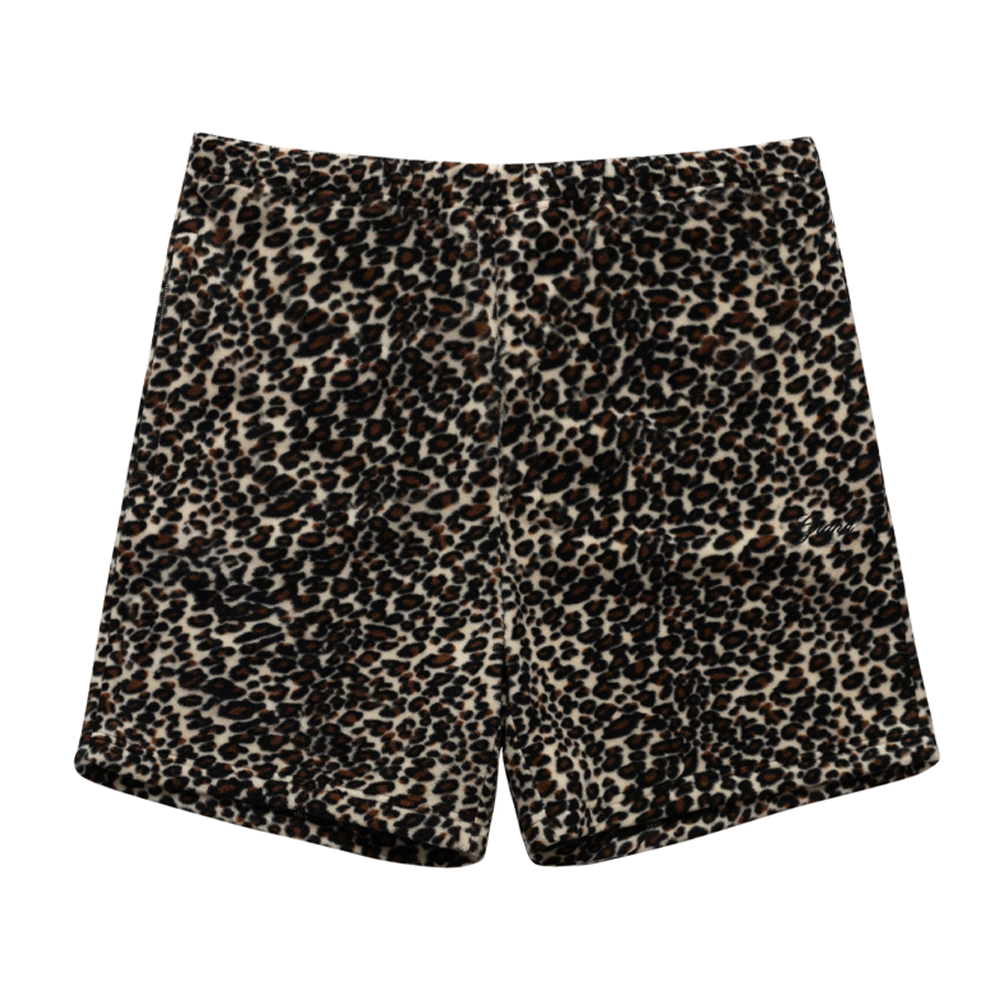 GRAND COLLECTION - Fleece Leopard Short "Leopard"