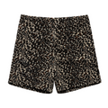 GRAND COLLECTION - Fleece Leopard Short "Leopard"