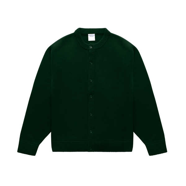 GRAND COLLECTION - Knit Button Up Sweater "Forest Green"