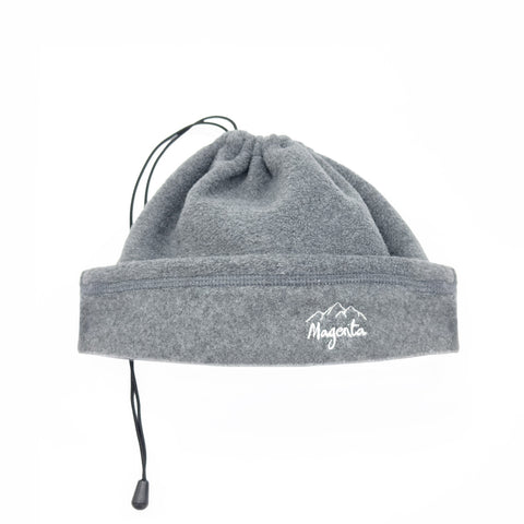 MAGENTA SKATEBOARDS − CONVERTIBLE FLEECE BEANIE "Grey"
