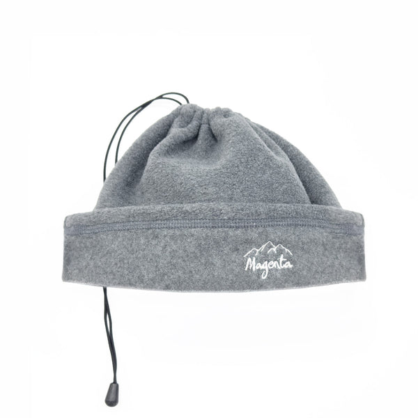 MAGENTA SKATEBOARDS − CONVERTIBLE FLEECE BEANIE "Grey"
