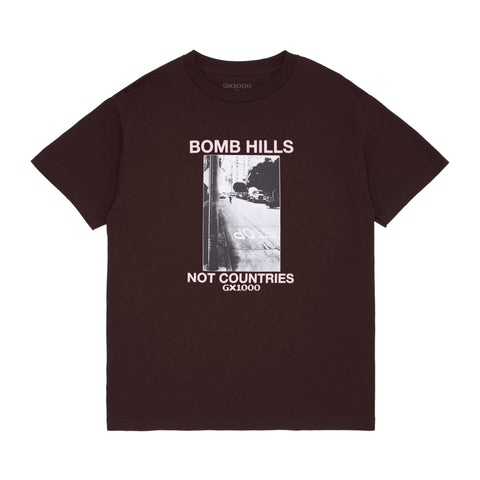 GX1000 - Bomb Hills Tee "Brown / Rose Font"