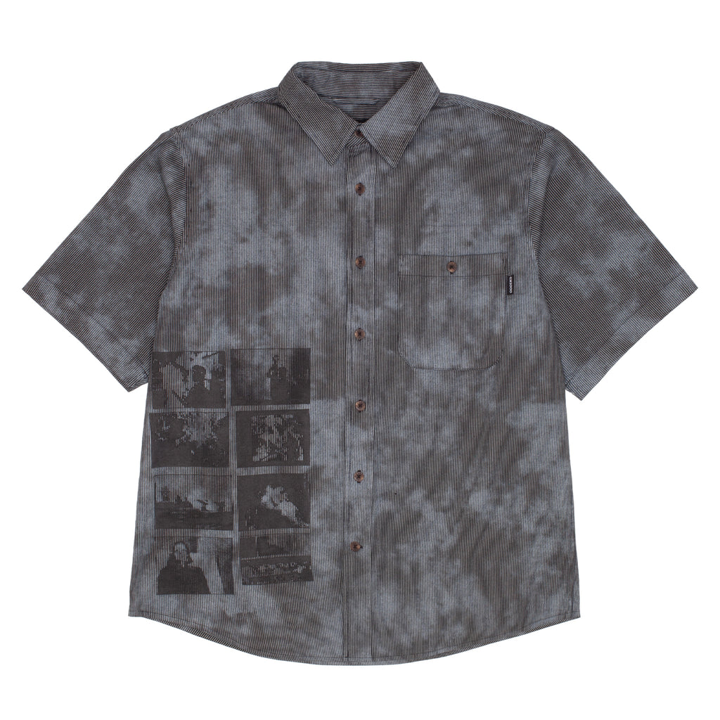 GX1000 - Short Sleeve Button Down "Over Dyed / Bleach Spots"