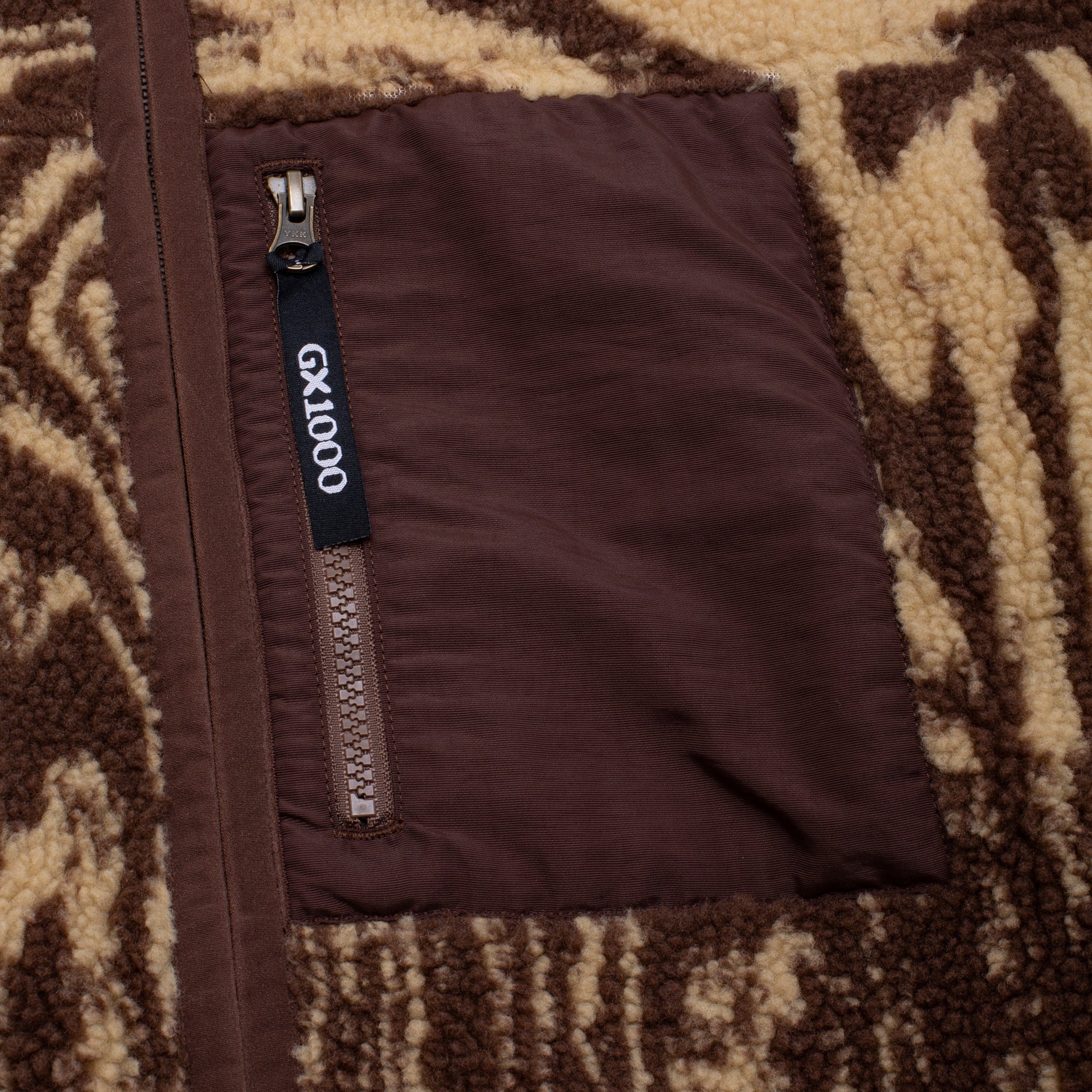 GX1000 - Hooded Sherpa Jacket "Brown"