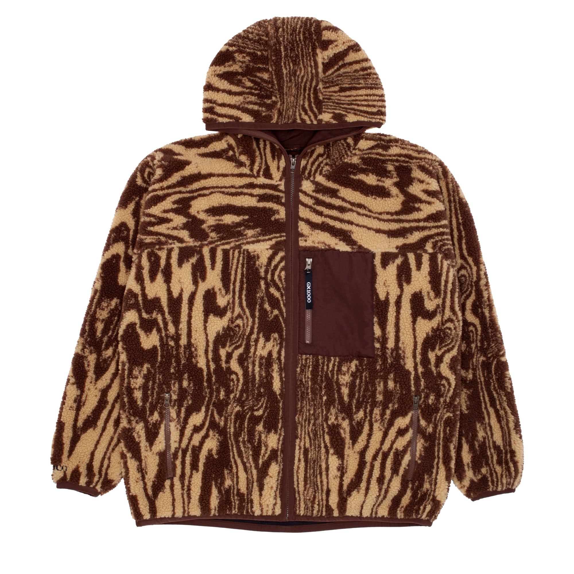 GX1000 - Hooded Sherpa Jacket "Brown"