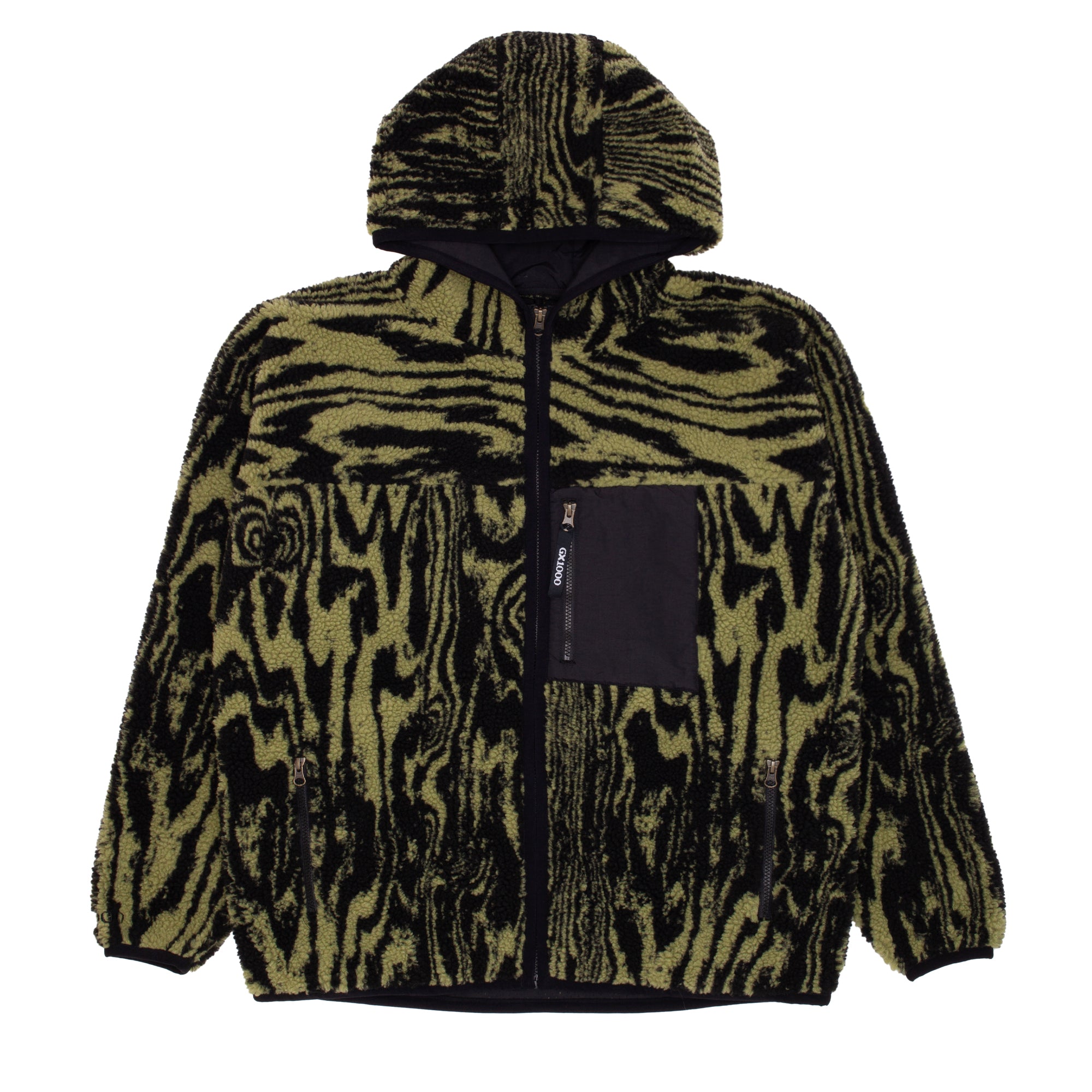 GX1000 - Hooded Sherpa Jacket "Green"