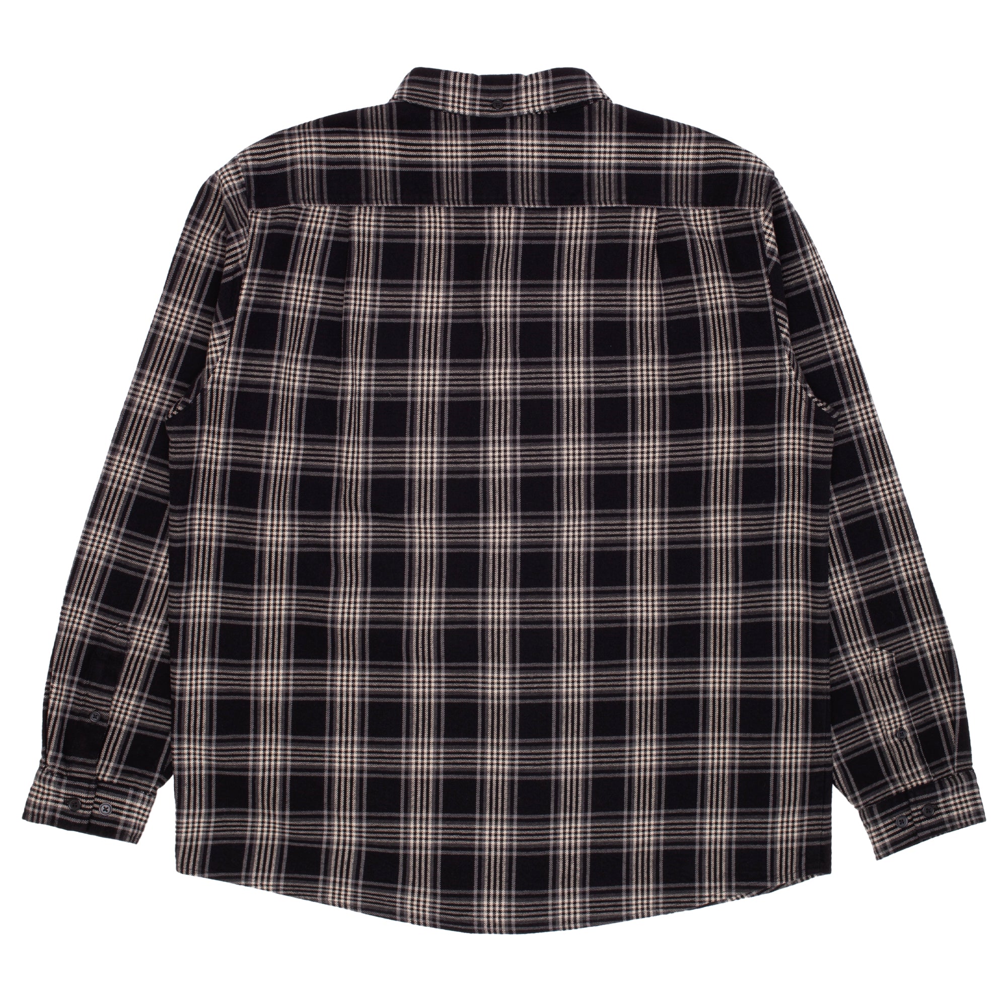 GX1000 - Plaid Long Sleeve Button Down "Black / Brown"