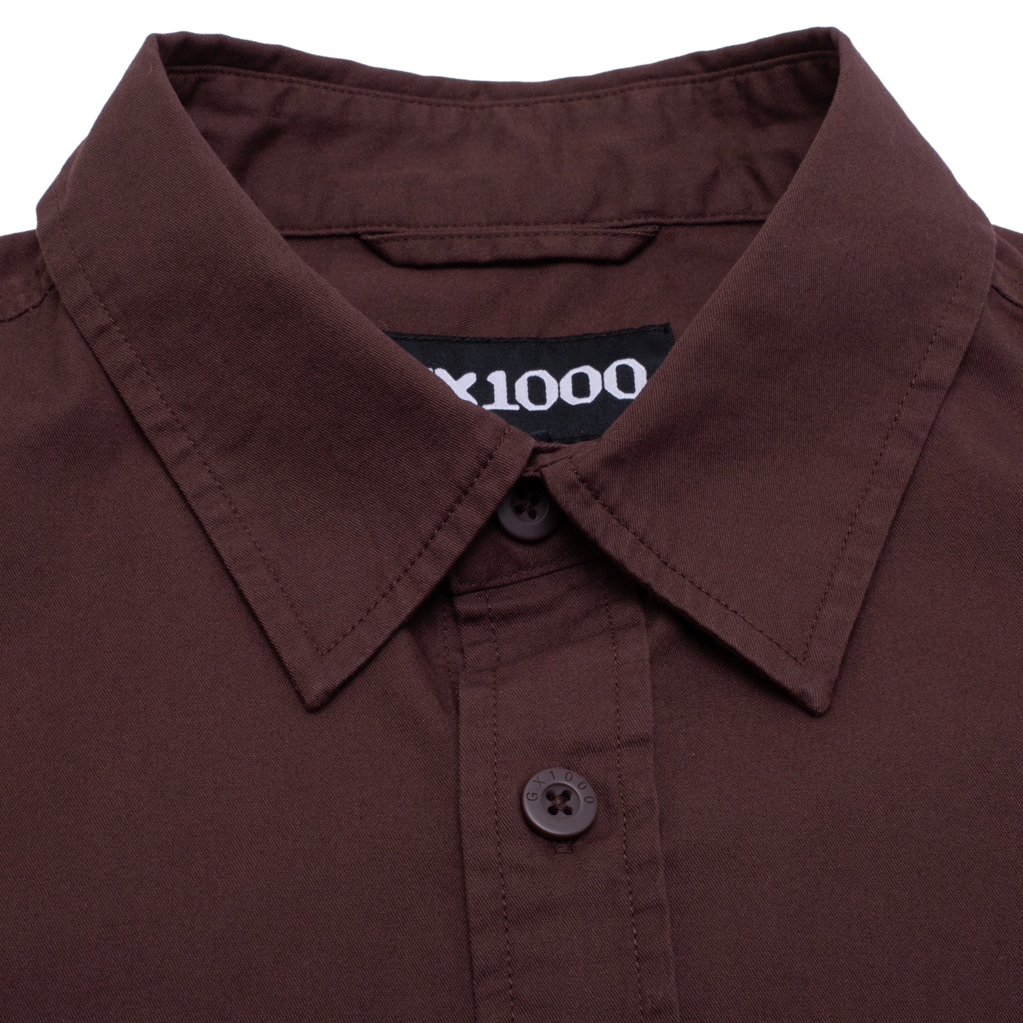 GX1000 - Big Pocket SS Button Down "Brown"