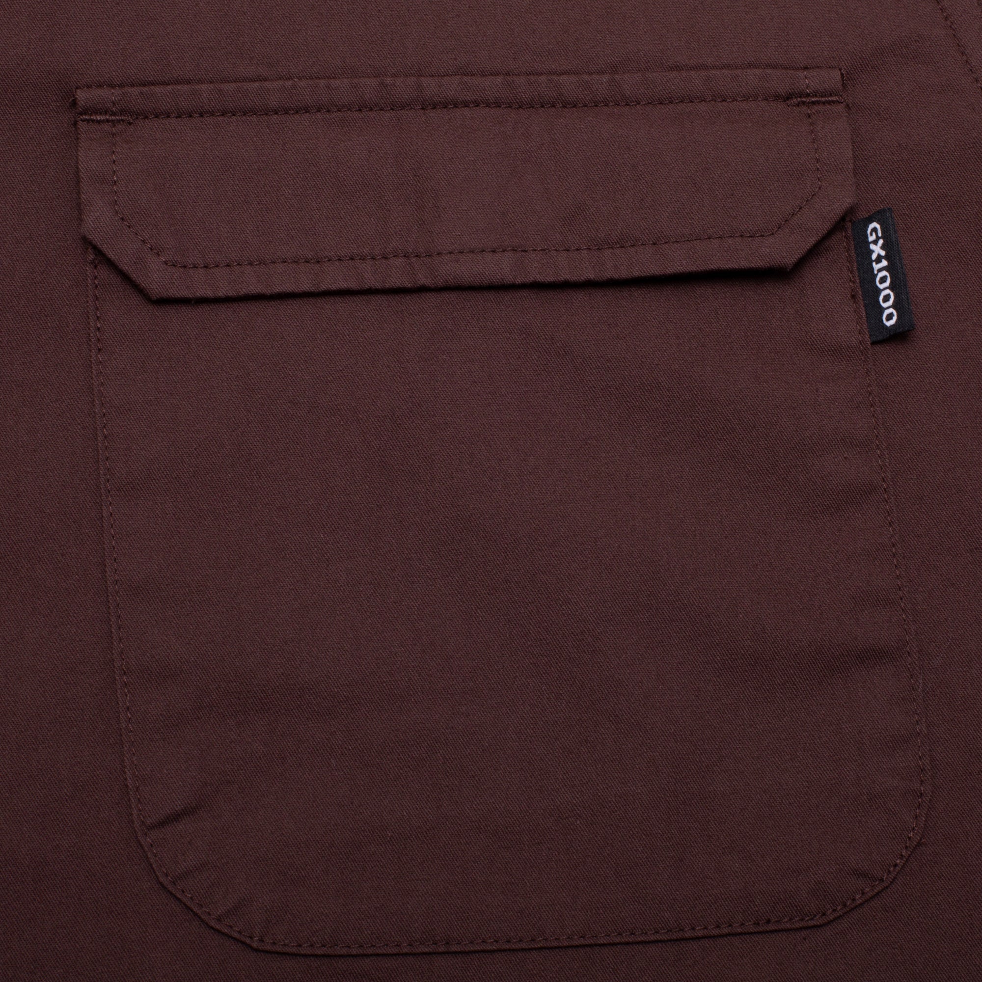 GX1000 - Big Pocket SS Button Down "Brown"