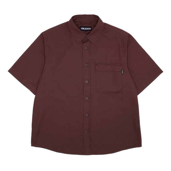 GX1000 - Big Pocket SS Button Down "Brown"