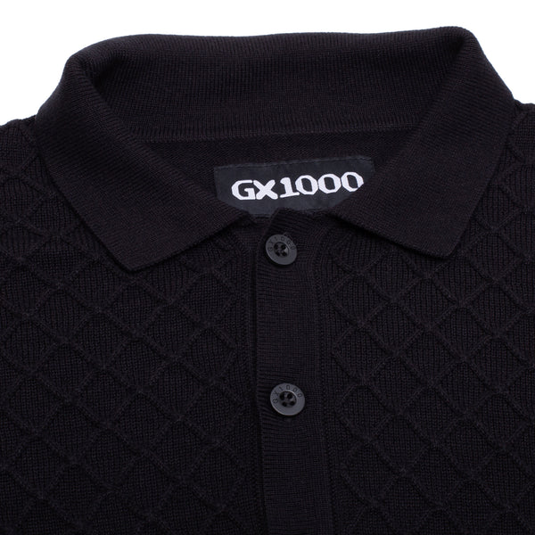 GX1000 - Polo Knit Long Sleeve "Black"