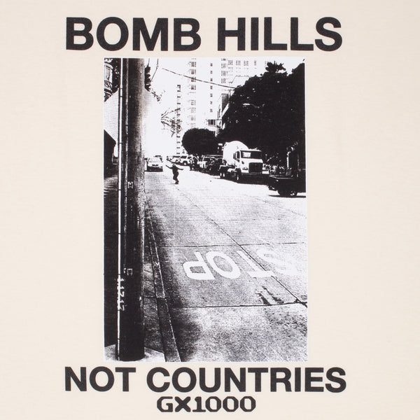 GX1000 - Bomb Hills Not Countries Tee "Cream"