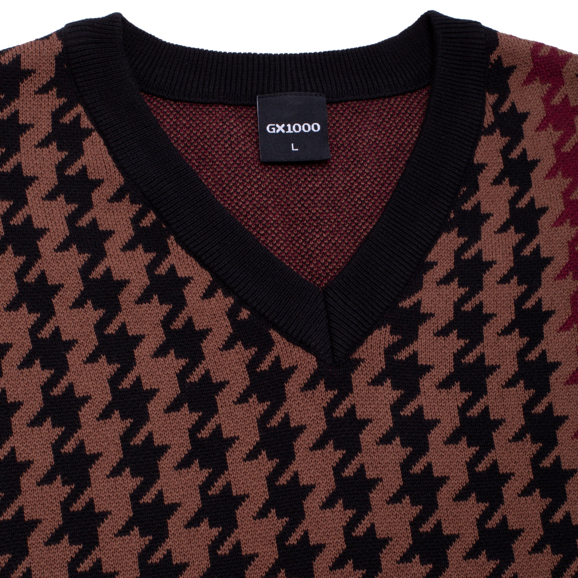 GX1000 - Jacquard Knit Vest "Brown"