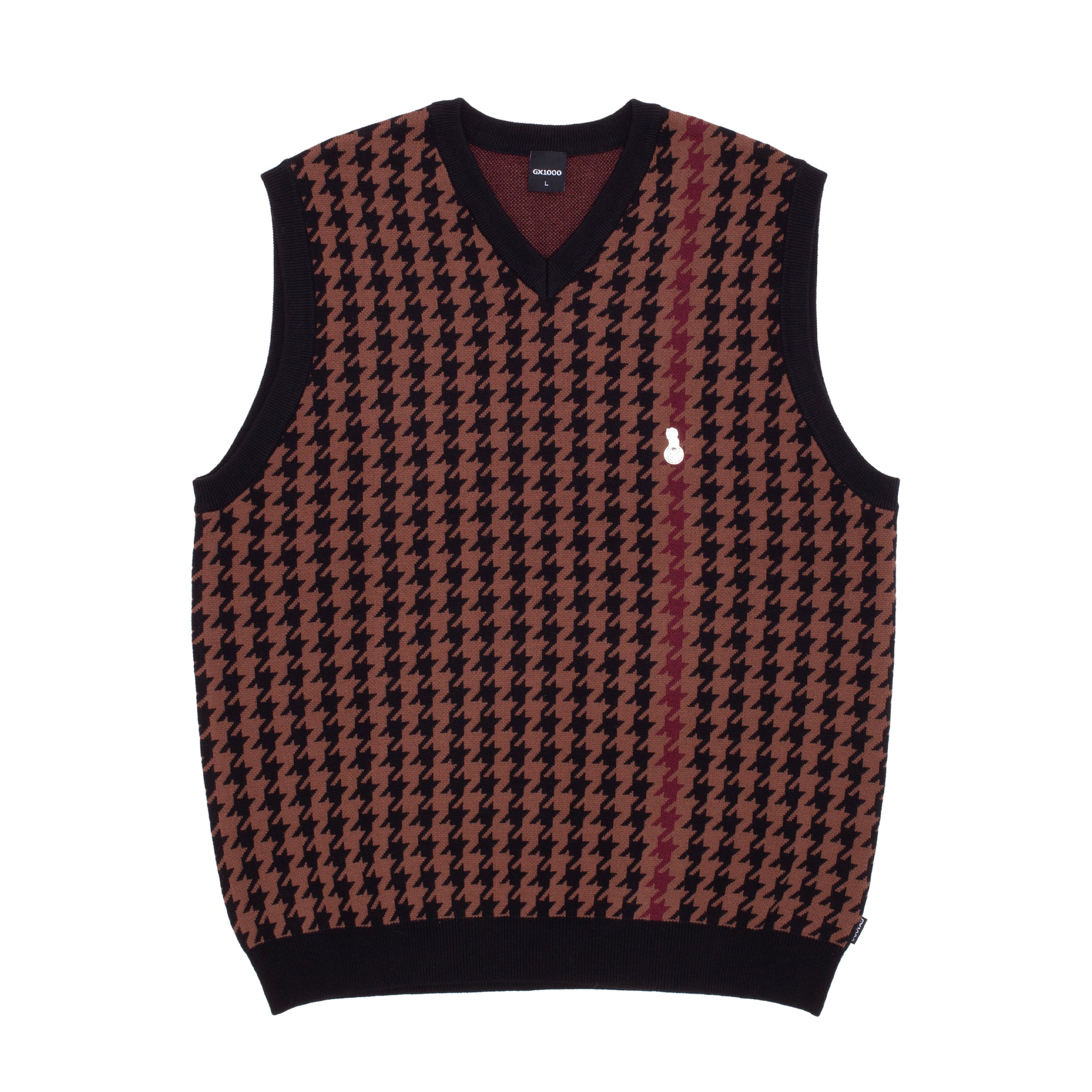 GX1000 - Jacquard Knit Vest "Brown"