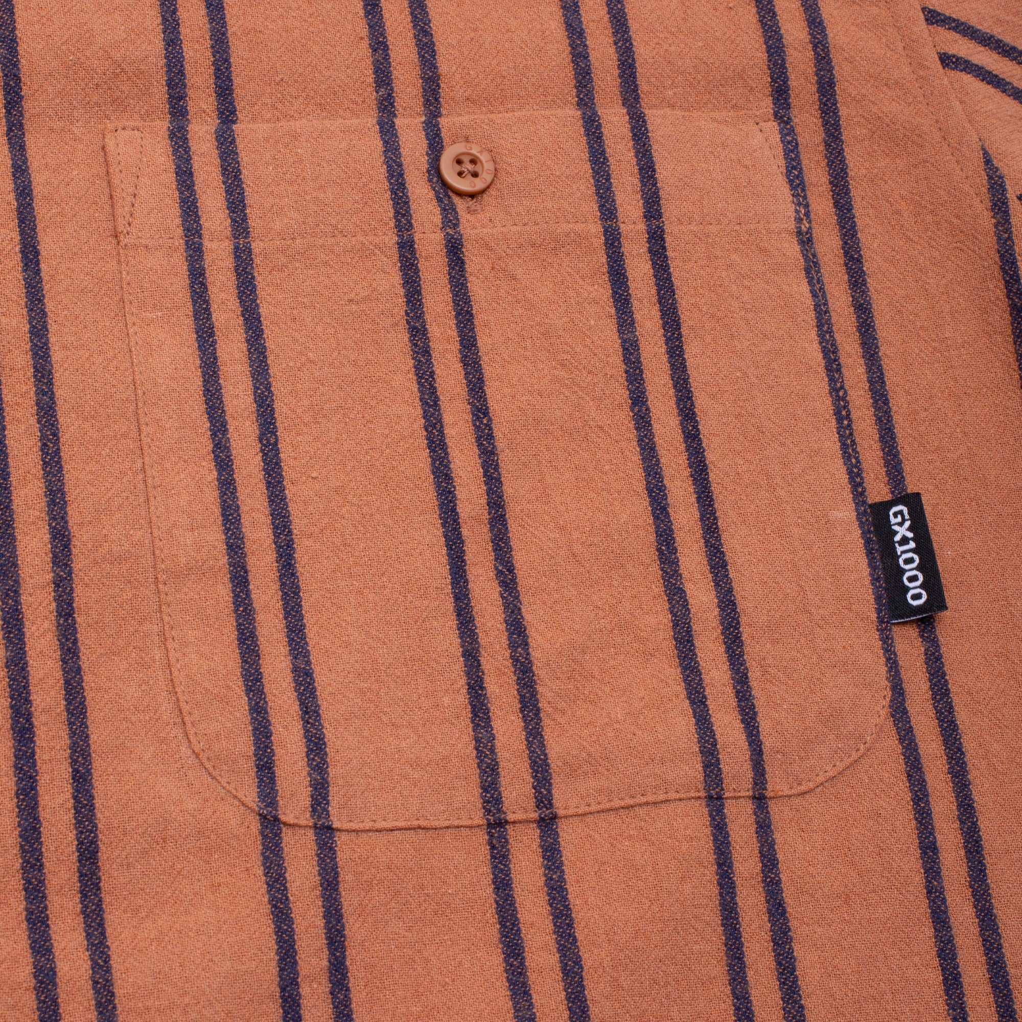 GX1000 - Short Sleeve Button Down Shirt "Brown"