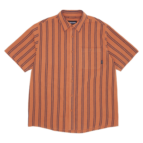 GX1000 - Short Sleeve Button Down Shirt "Brown"