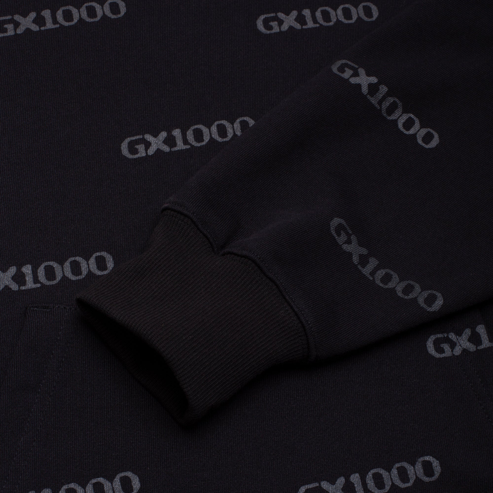 GX1000 - OG Logo AOP Hood Fleece "Black/AOP"