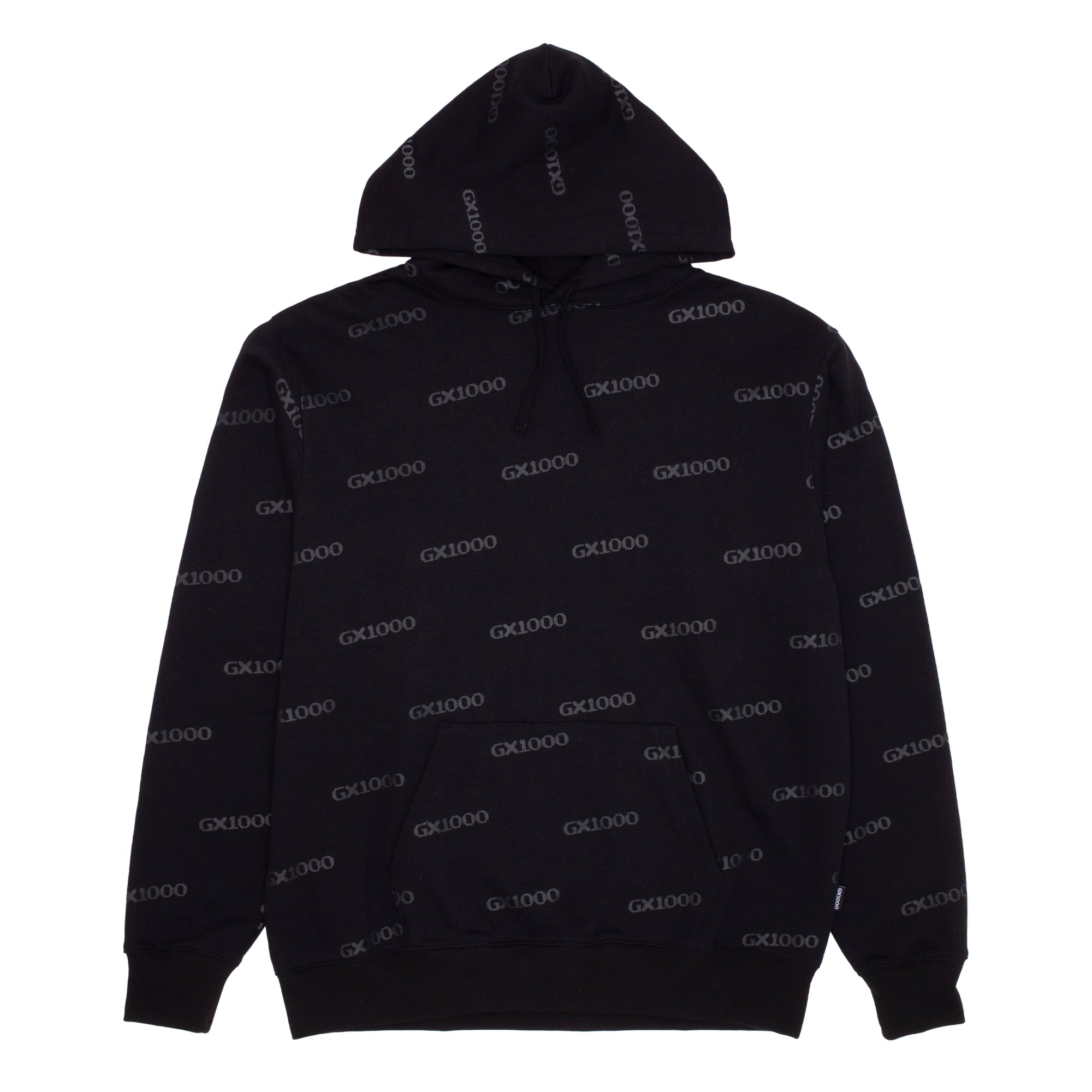 GX1000 - OG Logo AOP Hood Fleece "Black/AOP"