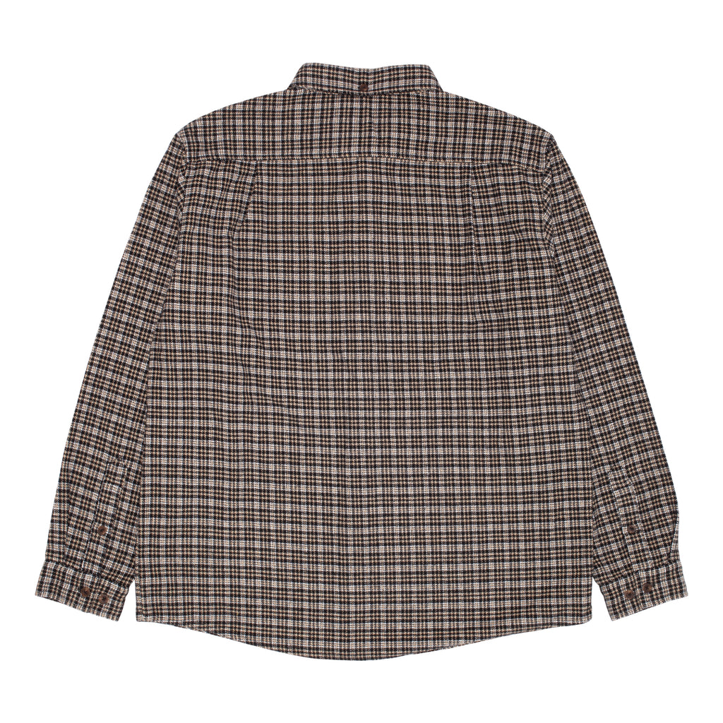 GX1000 - Long Sleeve Button Down "Beige HoundsTooth"