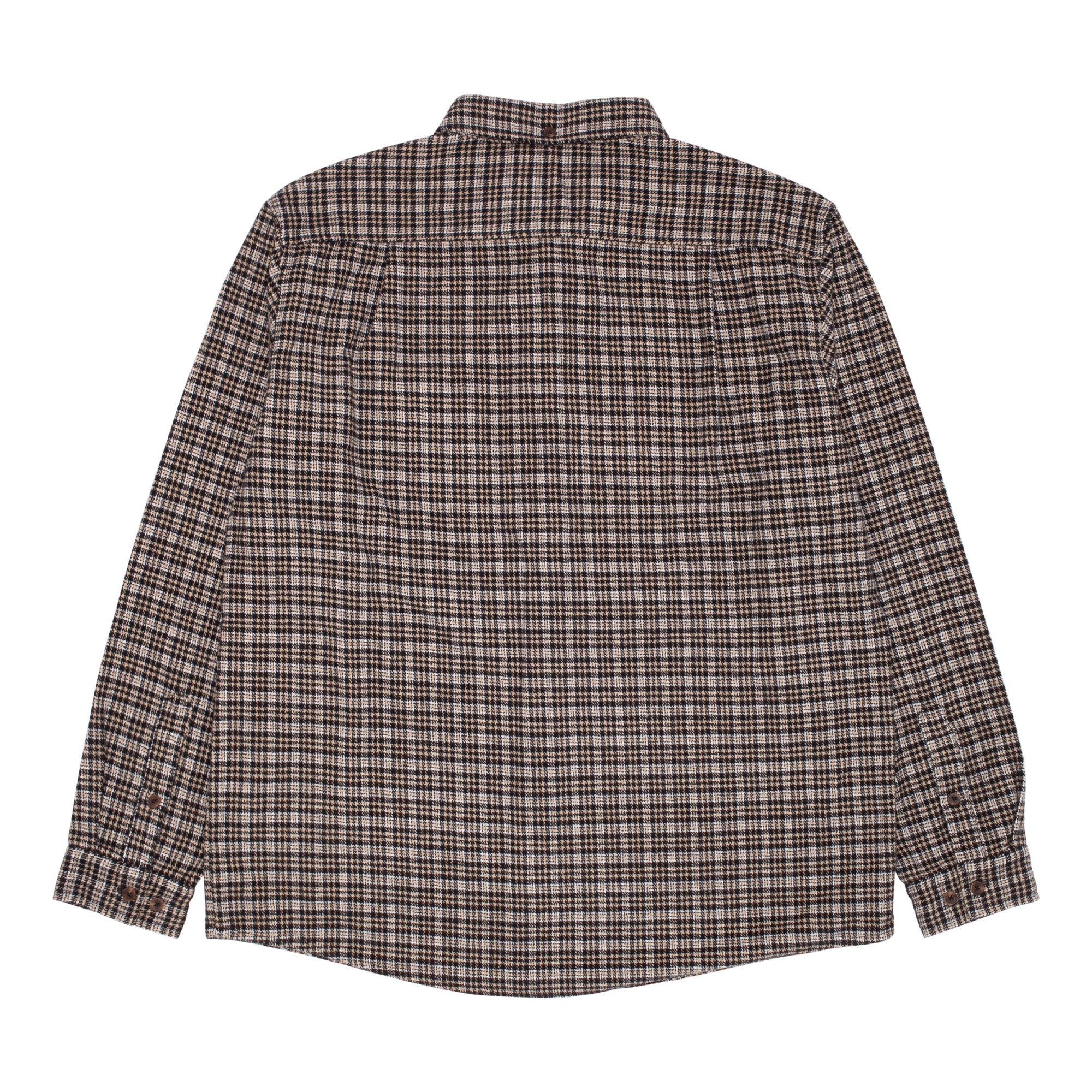 GX1000 - Long Sleeve Button Down "Beige HoundsTooth"