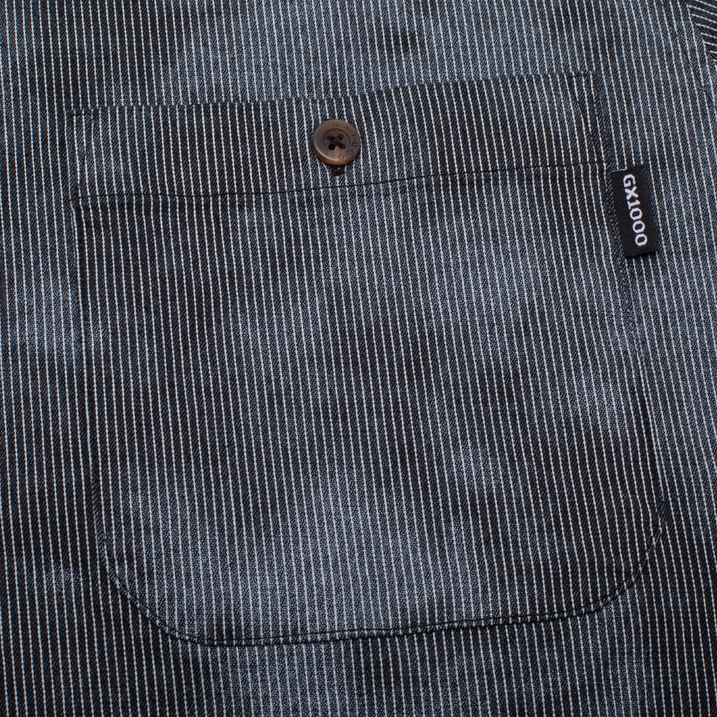 GX1000 - Short Sleeve Button Down "Over Dyed / Bleach Spots"