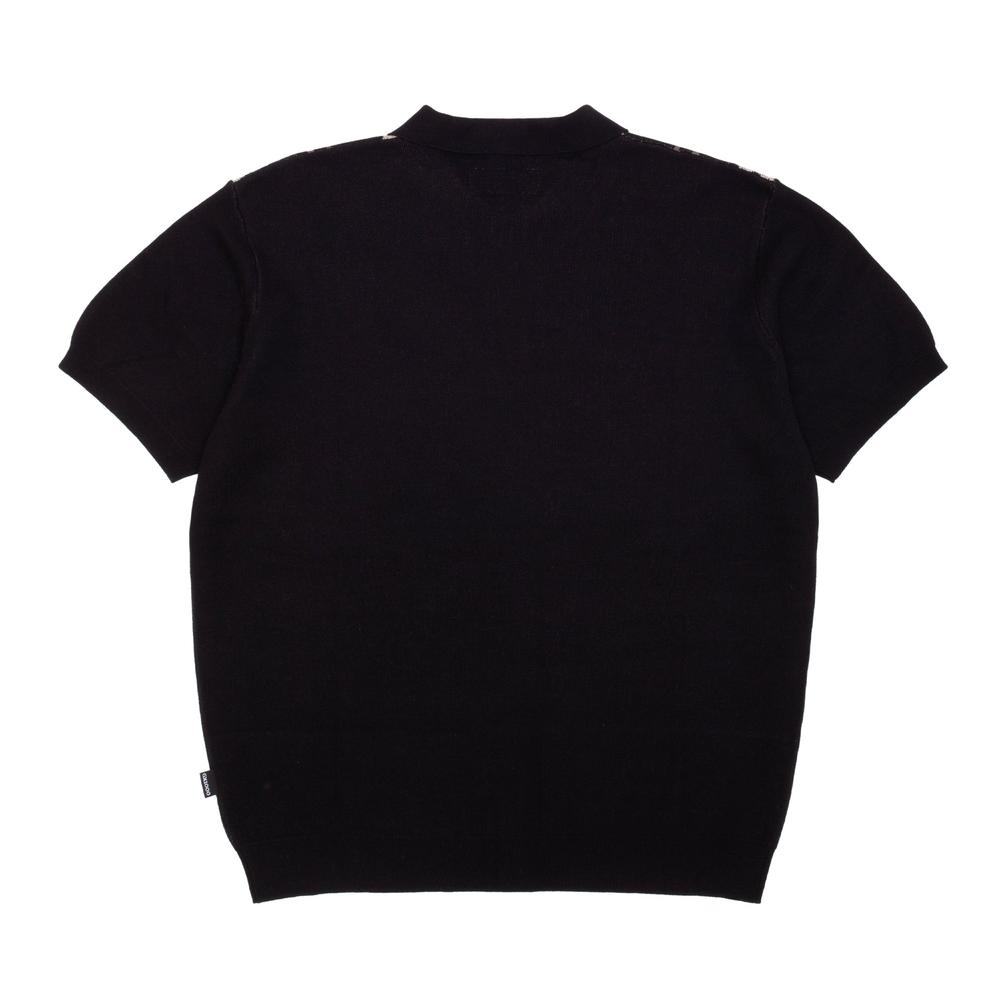 GX1000 - Knitted Polo S/S Button Up "Black"