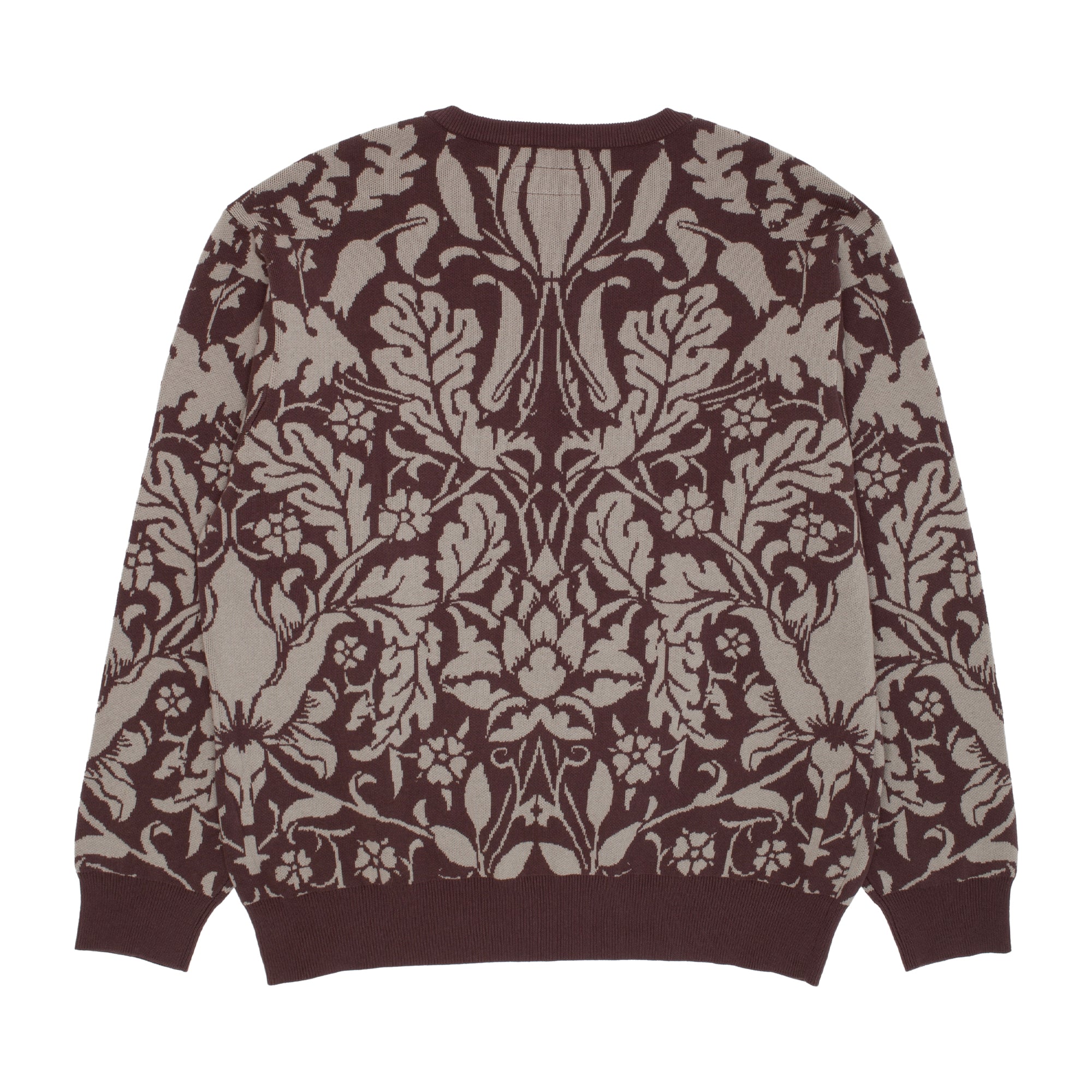 GX1000 - Jacquard Knit Floral Sweater "Brown"