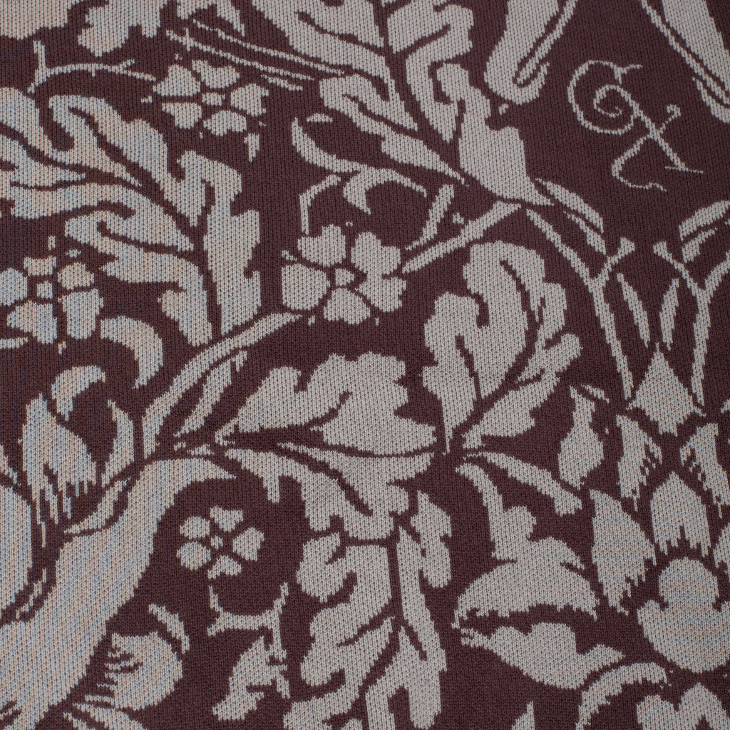 GX1000 - Jacquard Knit Floral Sweater "Brown"