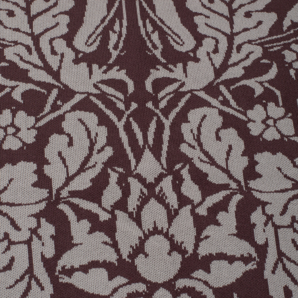 GX1000 - Jacquard Knit Floral Sweater "Brown"