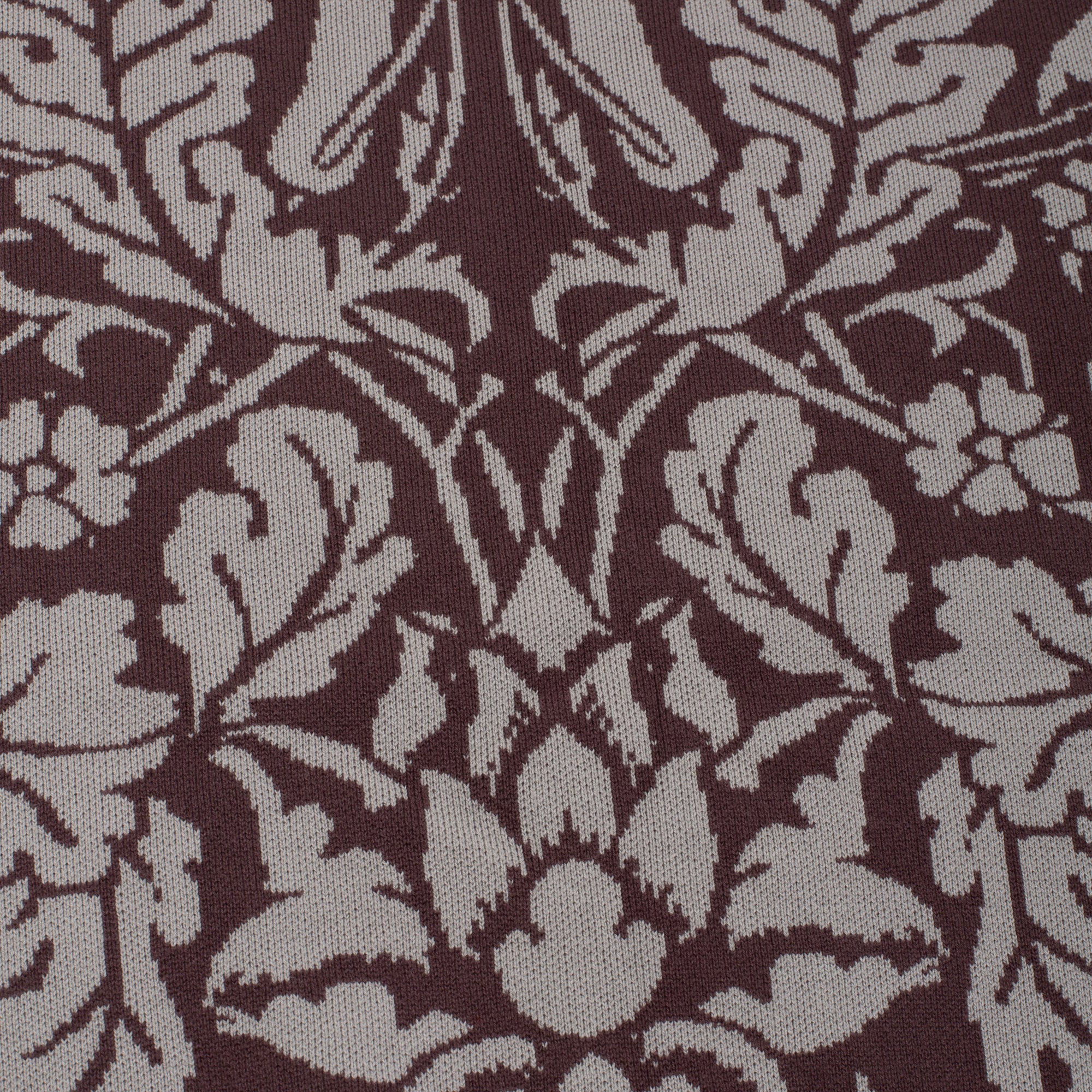 GX1000 - Jacquard Knit Floral Sweater "Brown"