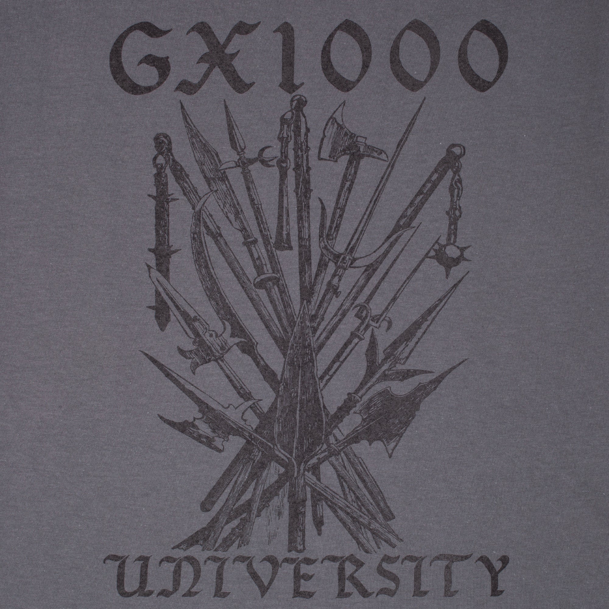 GX1000 - University Tee "Charcoal"