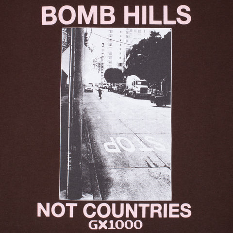 GX1000 - Bomb Hills Tee "Brown / Rose Font"