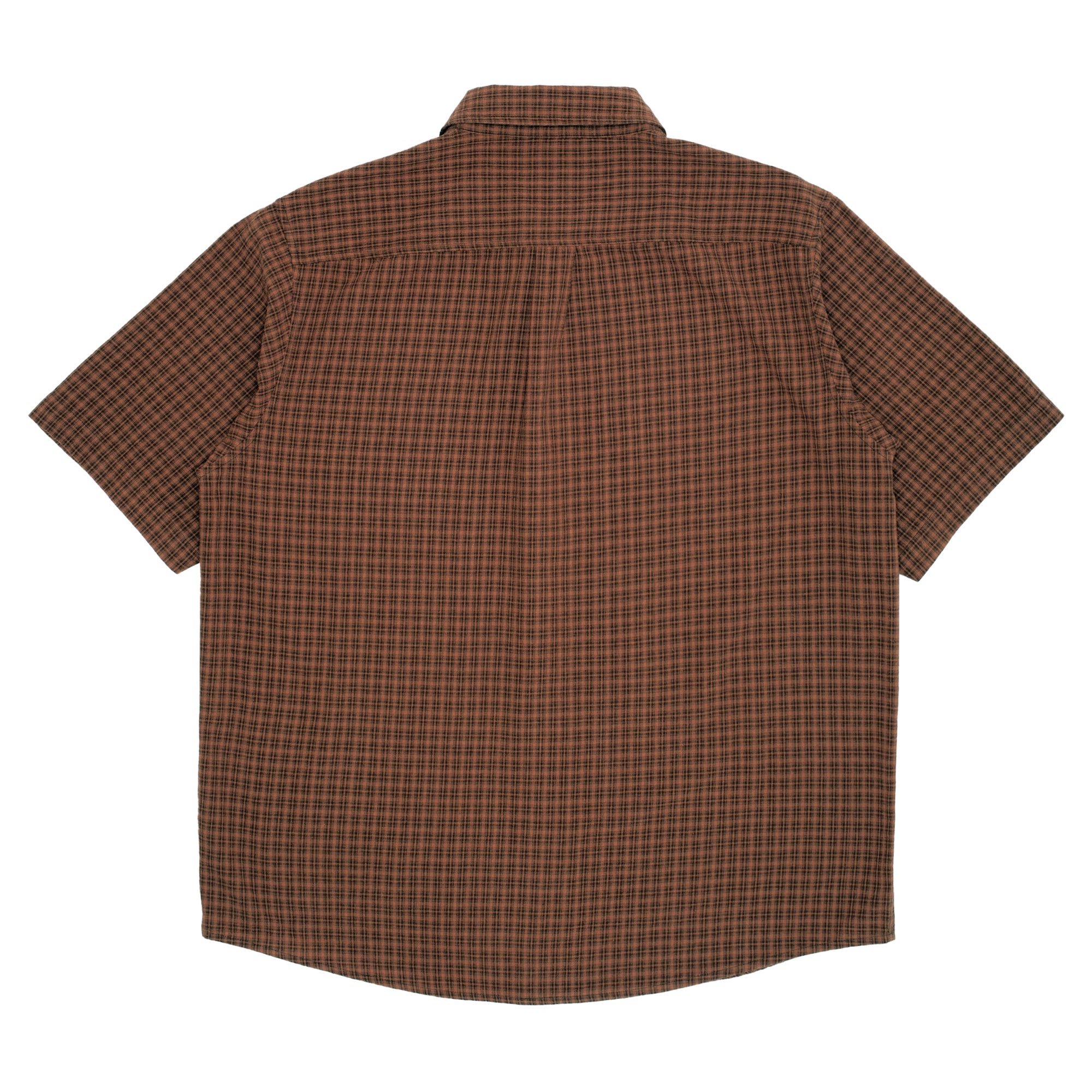GX1000 - Short Sleeve Button Down "Brown Plaid"