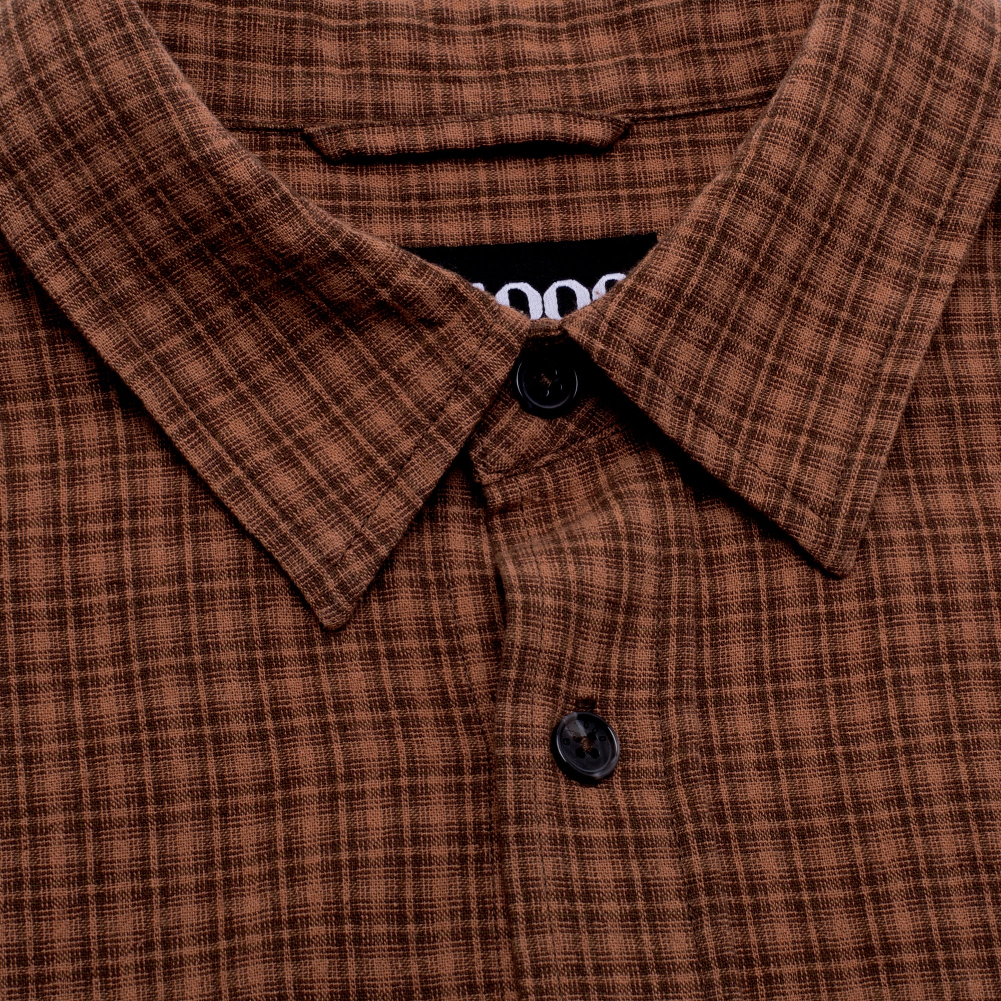 GX1000 - Short Sleeve Button Down "Brown Plaid"