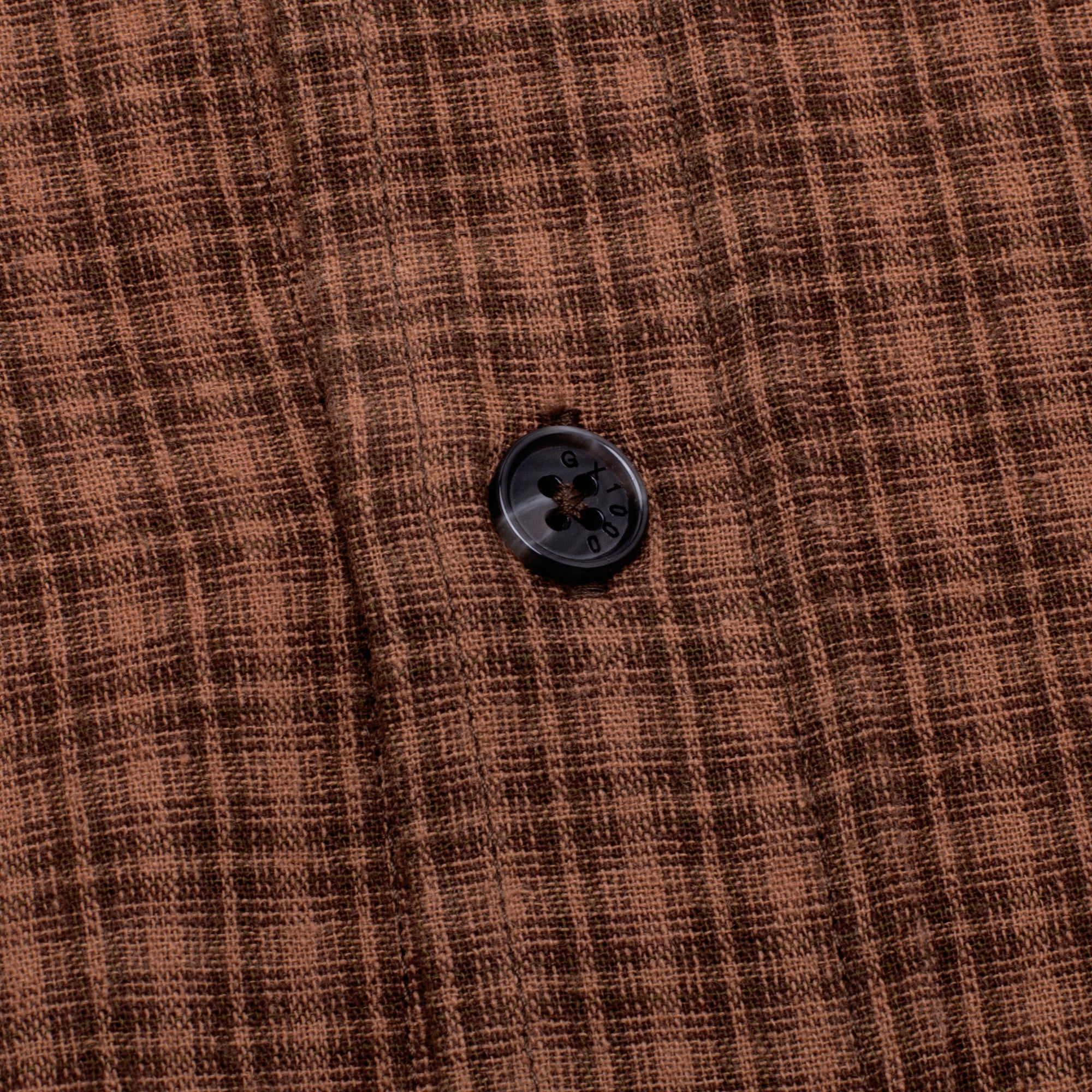 GX1000 - Short Sleeve Button Down "Brown Plaid"
