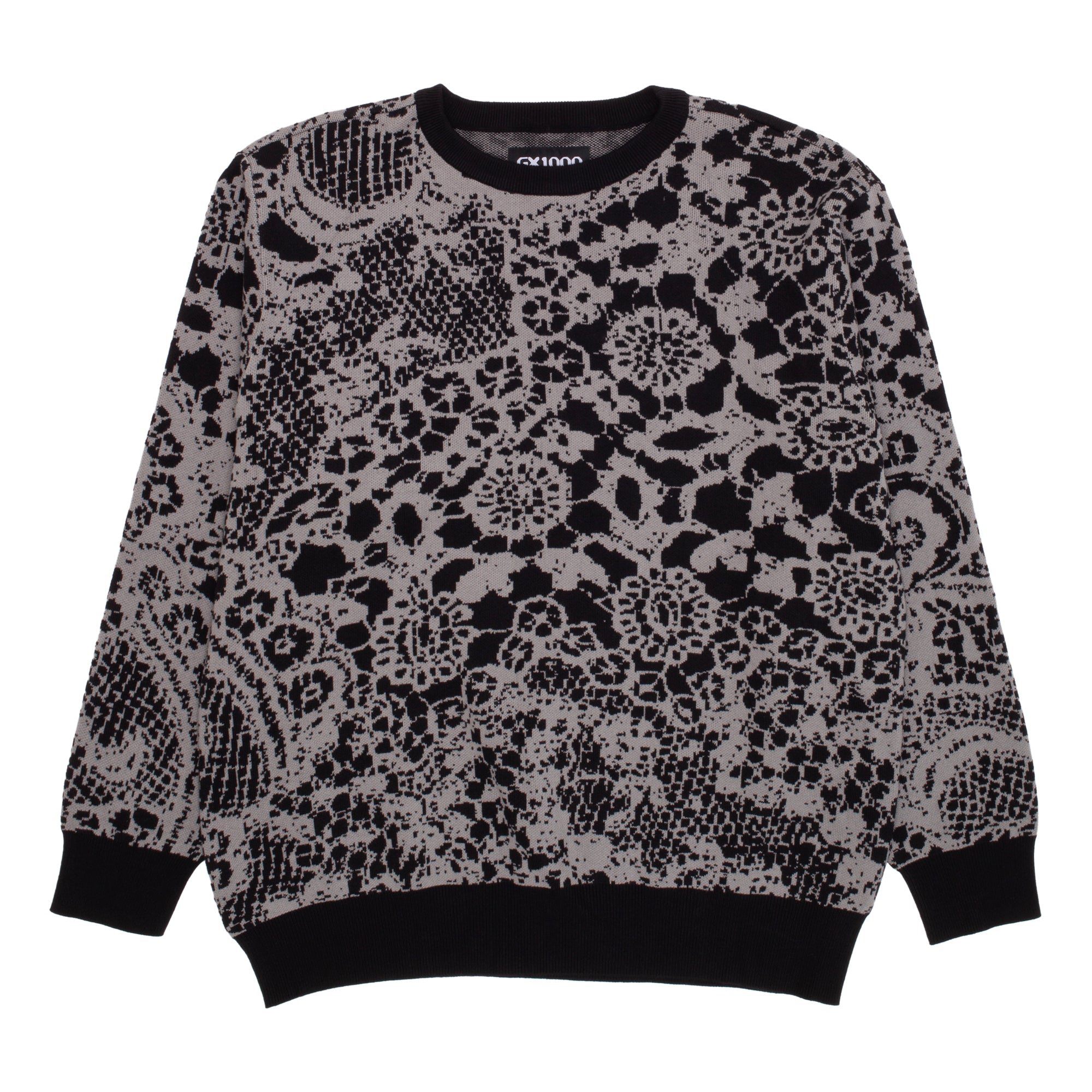 GX1000 - Jacquard Knit Sweater Laced "Gray"