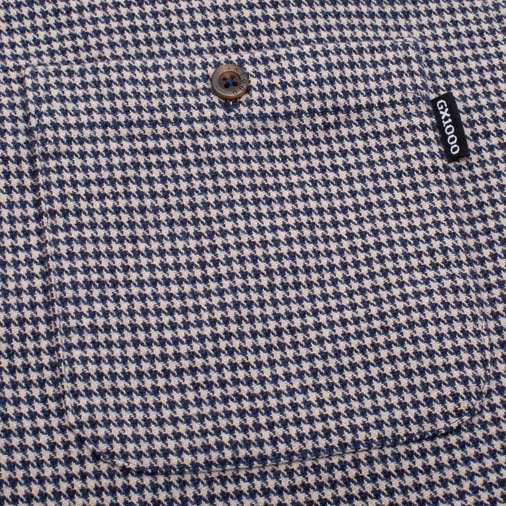GX1000 - Longs Steeve Houndstooth Button Down "Blue"