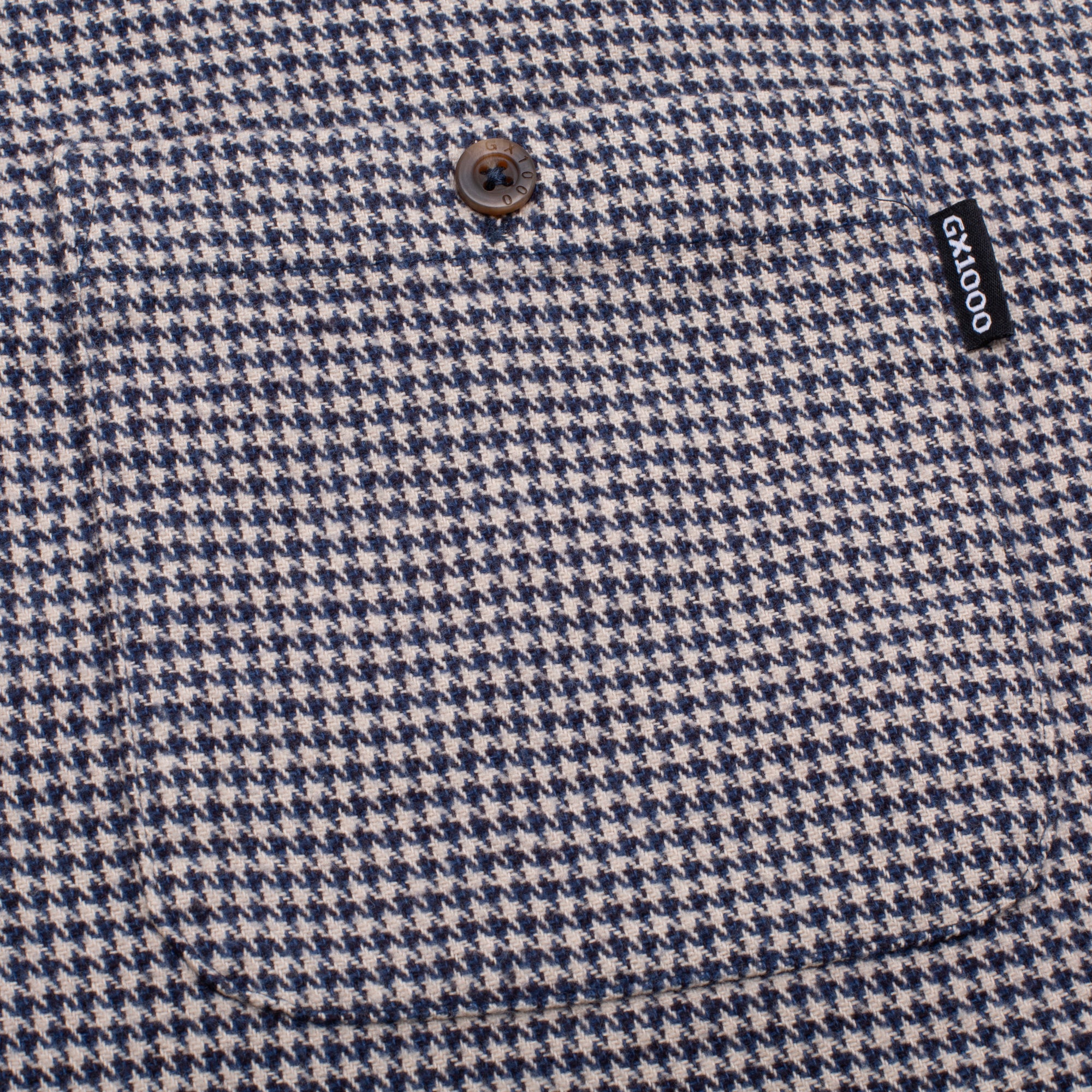 GX1000 - Longs Steeve Houndstooth Button Down "Blue"