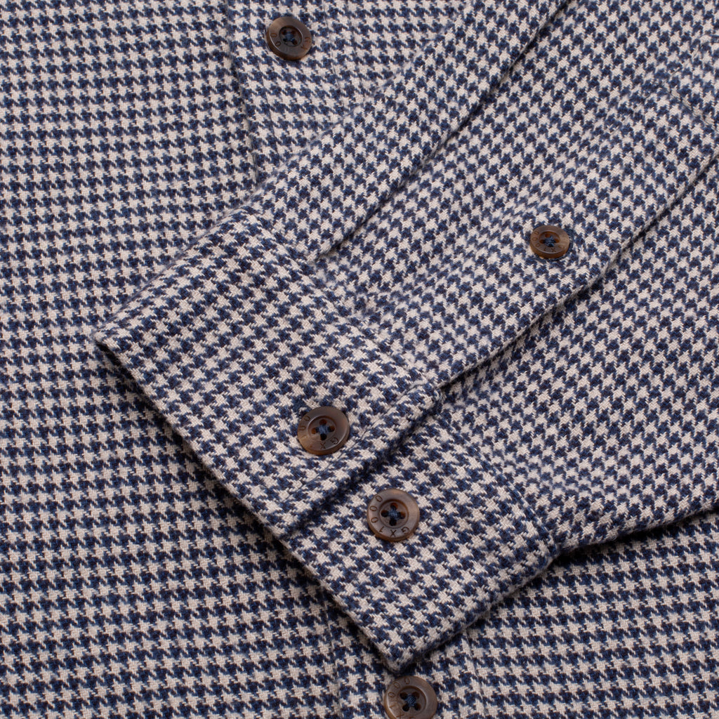 GX1000 - Longs Steeve Houndstooth Button Down "Blue"