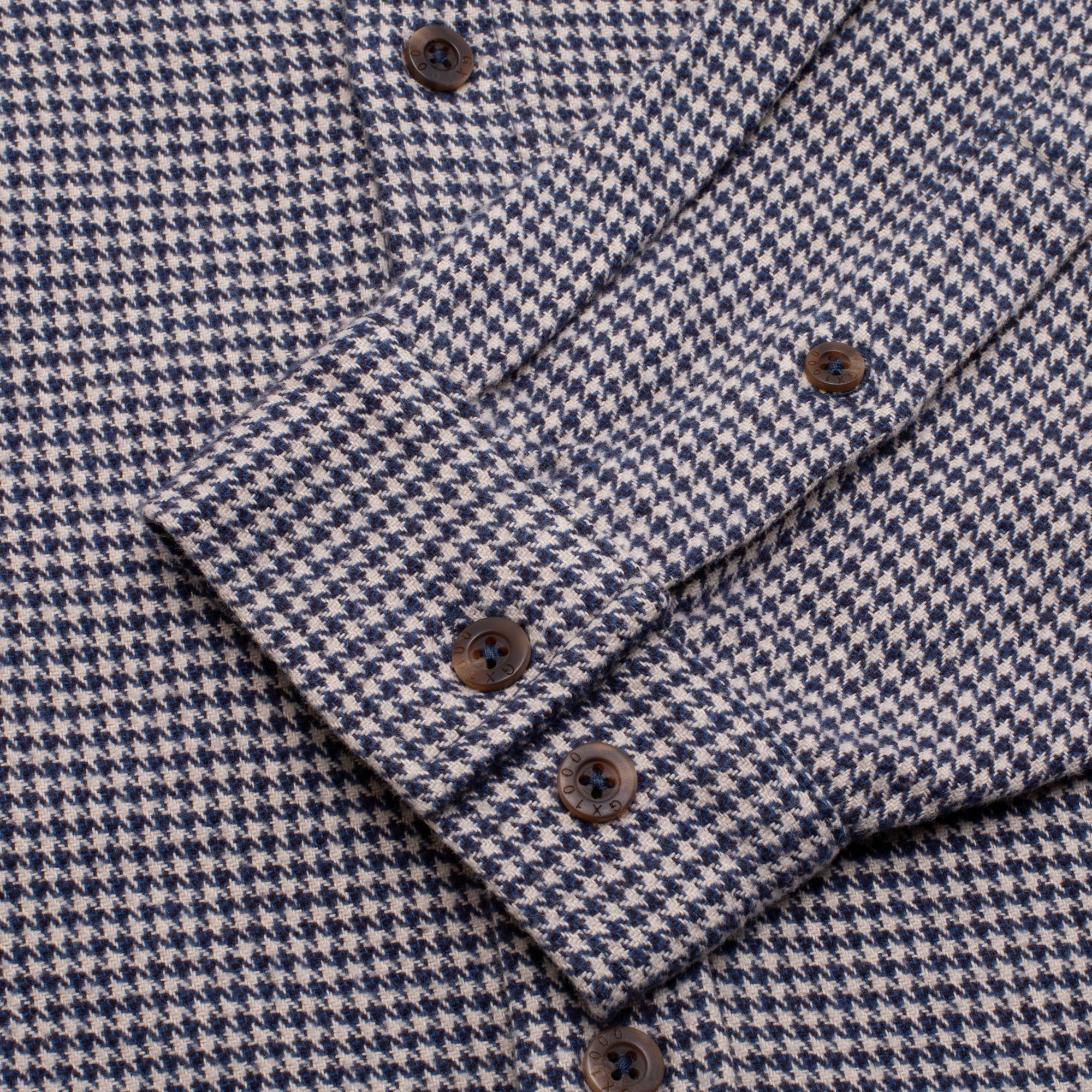GX1000 - Longs Steeve Houndstooth Button Down "Blue"